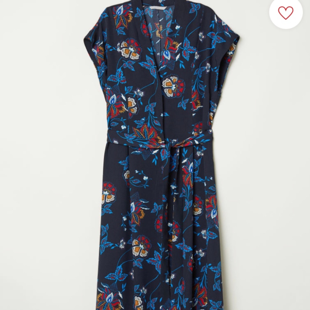 Pattern H&M Midi Wrap Dress